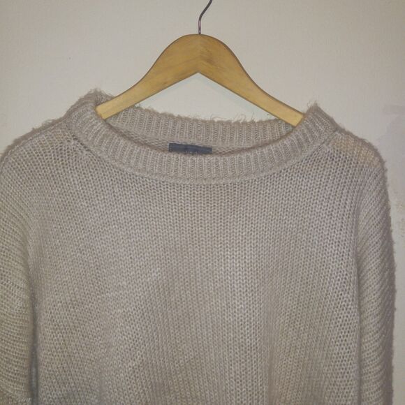 Wooden Ships Mohair Wool Blend Oversized Sweater-Size S/M-Boatneck-Dolman Sleeve - Picture 2 of 8